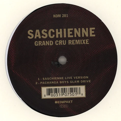 Saschienne - Grand Cru Remixes