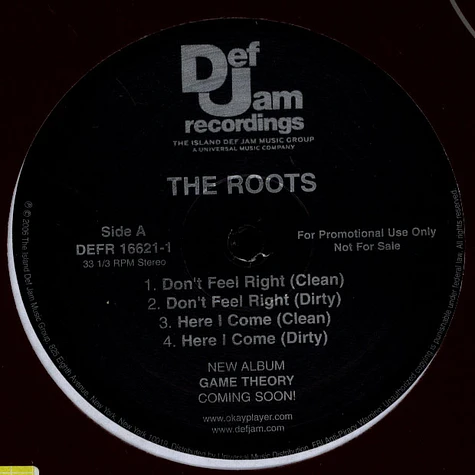 The Roots - Don't Feel Right