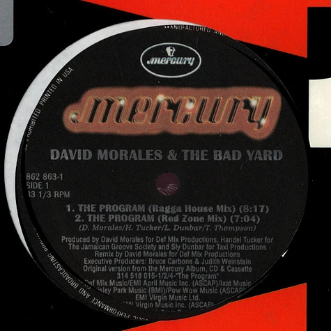David Morales & The Bad Yard Club - The Program