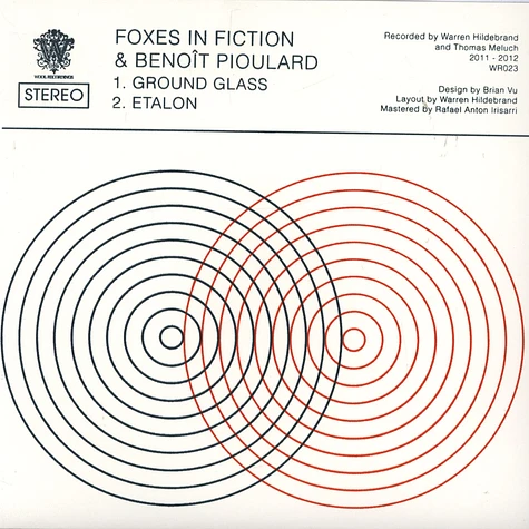 Foxes In Fiction + Benoît Pioulard - Ground Glass