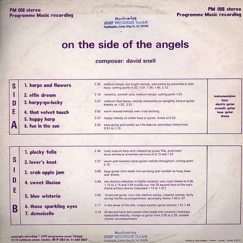 David Snell - On The Side Of The Angels