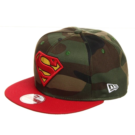 New Era x DC Comics - Superman Camo Team Visor 9Fifty Snapback Cap