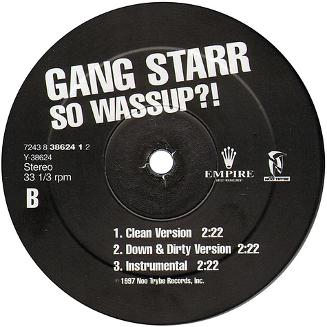 Gang Starr - You Know My Steez