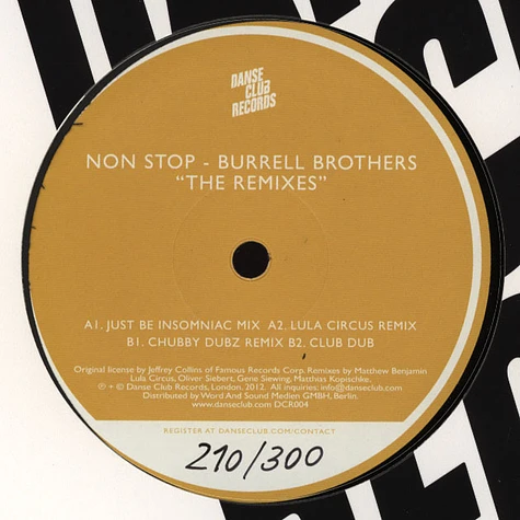 The Burrell Brothers - Non Stop Remixes