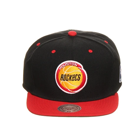 Mitchell & Ness - Houston Rockets NBA Black 2 Tone Snapback Cap