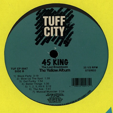 45 King - Lost Breakbeats - The Yellow Album