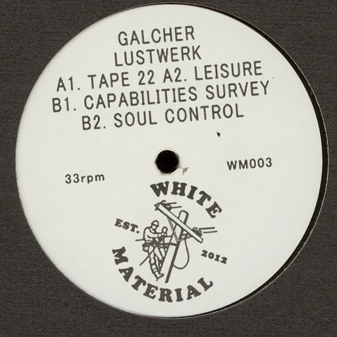 Galcher Lustwerk - Tape 22