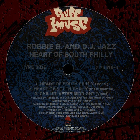 Robbie B And DJ Jazz - Heart Of South Philly / Chillin' After Midnight / Get Hip To The Real Thing