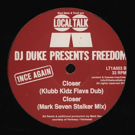 Dj Duke Pres. Freedom - Closer