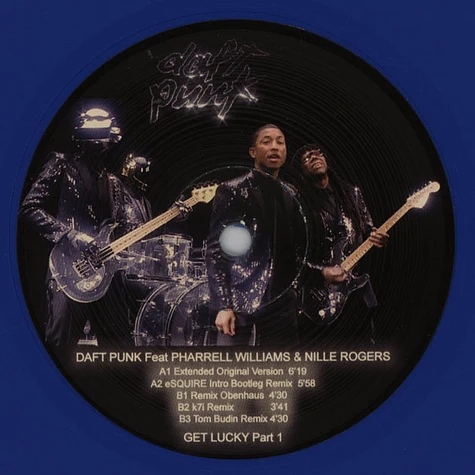 Daft Punk - Get Lucky Remixes Part 1 Feat. Pharrell Williams & Nile Rogers Colored Vinyl Edition