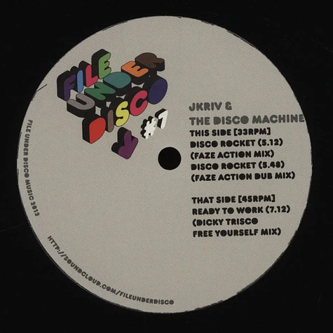 JKriv & The Disco Machine - Faze Action & Dicky Trisco Remixes
