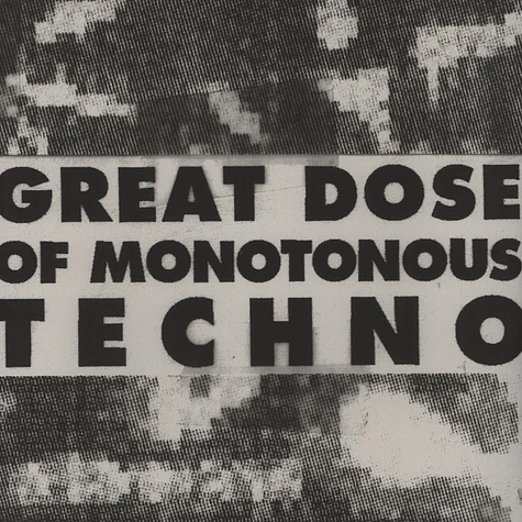 Ü (Joel Brindefalk) - Great Dose of Monotonous Techni