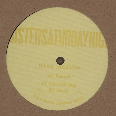 Hank Jackson - Deposit EP