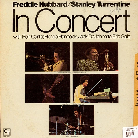 Freddie Hubbard / Stanley Turrentine - In Concert Volume One