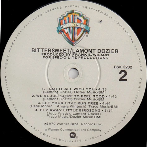 Lamont Dozier - Bittersweet