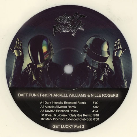Daft Punk - Get Lucky Remixes Part 3 Feat. Pharrell Williams & Nile Rogers Colored Vinyl Edition