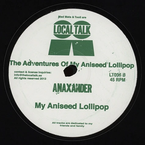 Anaxander - The Adventures Of My Aniseed Lollipop