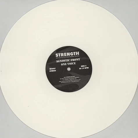 Agnostic Front - One Voice White Vinyl Edition
