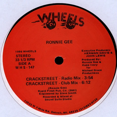 Ronnie Gee - Crackstreet
