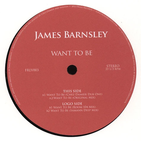 James Barnsley - Want To Be