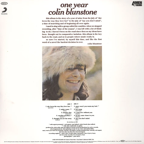 Colin Blunstone - One Year