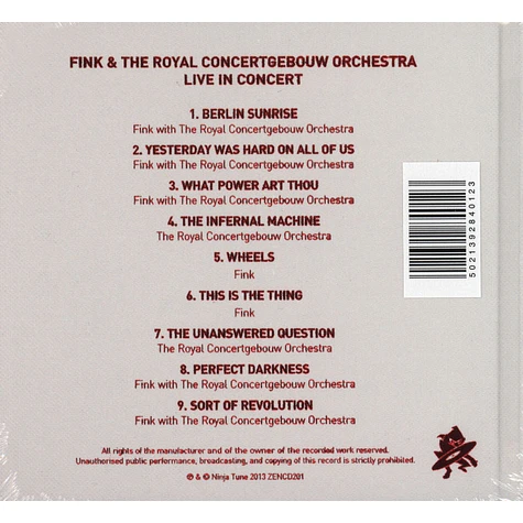 Fink - Meets The Royal Concertgebouw Orchestra