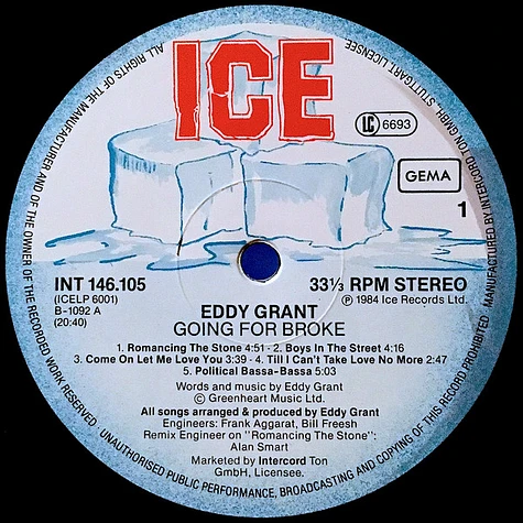 Eddy Grant - Going For Broke