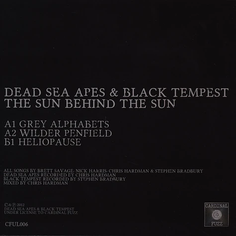 Dead Sea Apes & Black Tempest - Sun Behind The Sun