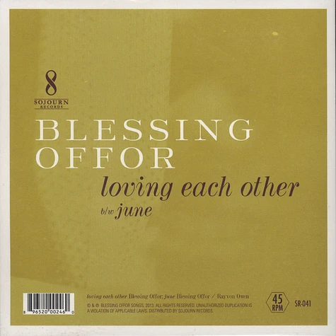 Blessing Offor - Loving Each Other / June