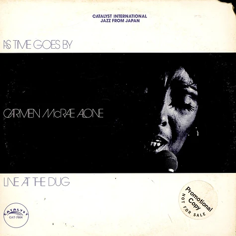 Carmen McRae - As Time Goes By Carmen McRae Alone Live At The Dug
