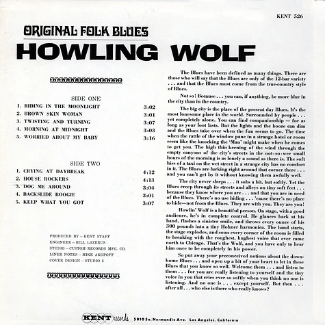 Howlin' Wolf - Original Folk Blues