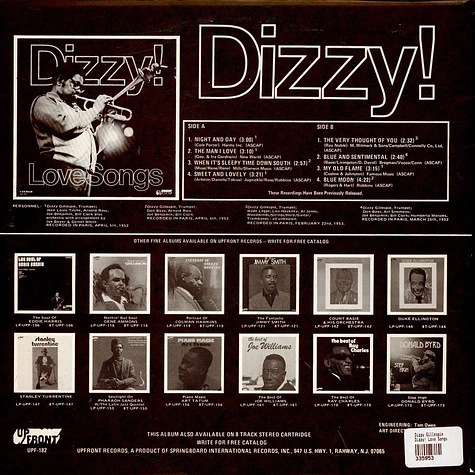 Dizzy Gillespie - Dizzy! Love Songs