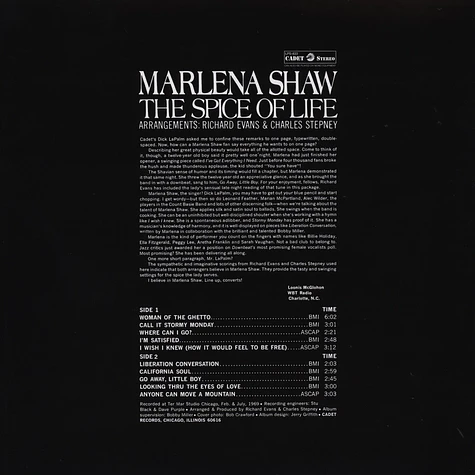 Marlena Shaw - The Spice Of Life