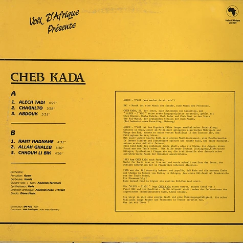 Cheb Kada - Alech Tadi