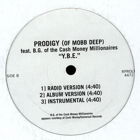 Prodigy Feat. B.G. - Y.B.E.