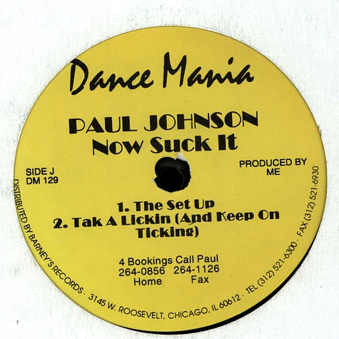 Paul Johnson - Ride Me Girl / Now Suck It