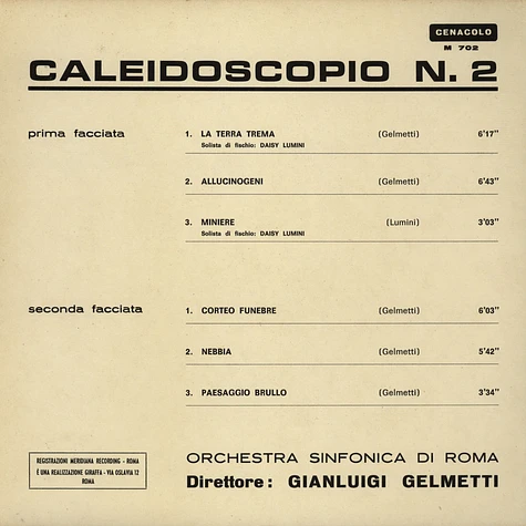 Gianluigi Gelmetti / Orchestra Sinfonica Di Roma - Caleidoscopio N. 2