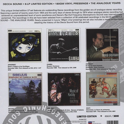 V.A. - The Decca Sound 2: 6 Classic Analogue LPs