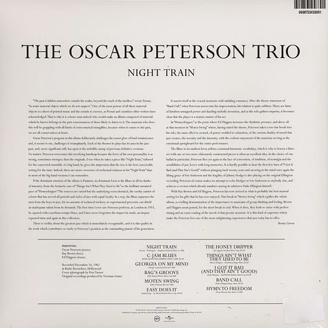 Oscar Peterson - Night Train Back To Black Edition