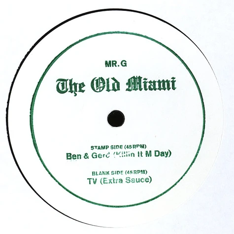Mr. G - The Old Miami