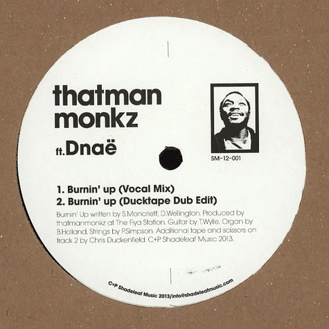 Thatmanmonkz - Burnin' U Feat. D'nae