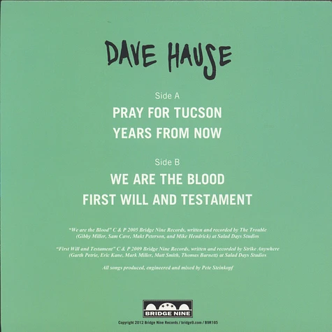 Dave Hause - Pray For Tucson