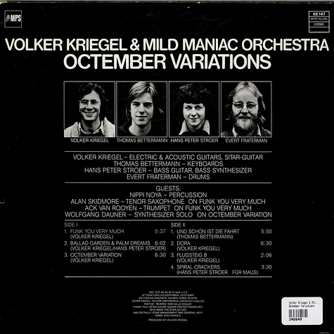 Volker Kriegel & Mild Maniac Orchestra - Octember Variations