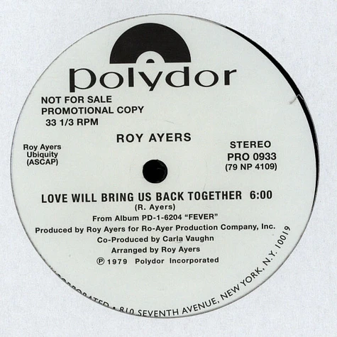 Roy Ayers - Love Will Bring Us Back Together