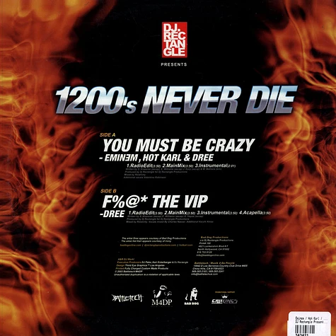 Eminem / Dree - DJ Rectangle Presents 1200's Never Die