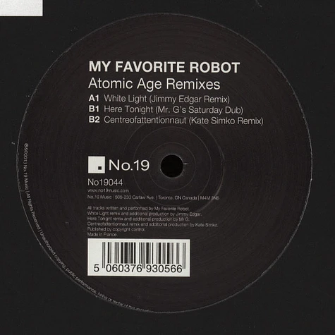 My Favorite Robot - Atomic Age Remix EP