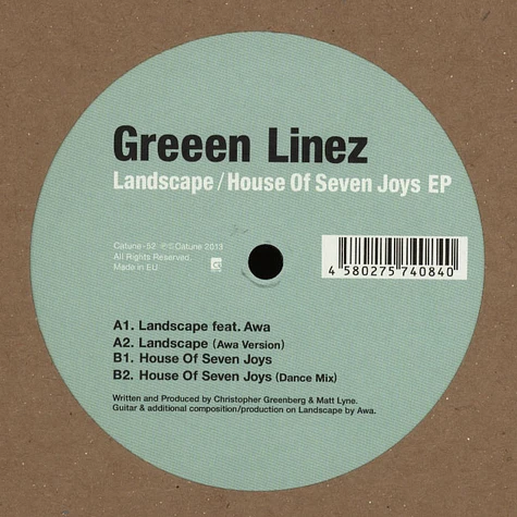 Greeen Linez / Landscape - House Of Seven Joys EP