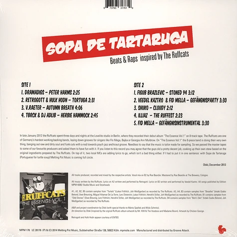 V.A. - Sopa De Tartaruga: Beats & Raps Inspired By The Ruffcats