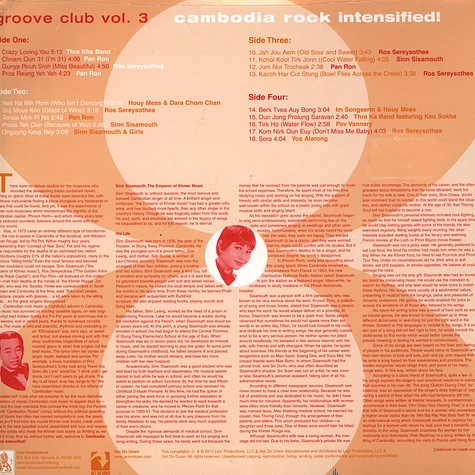V.A. - Groove Club Vol. 3: Cambodia Rock Intensified!