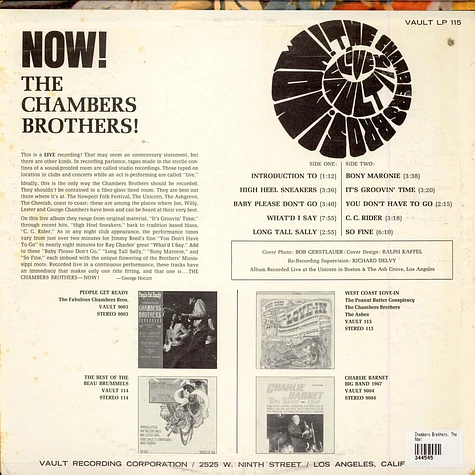 The Chambers Brothers - Now!